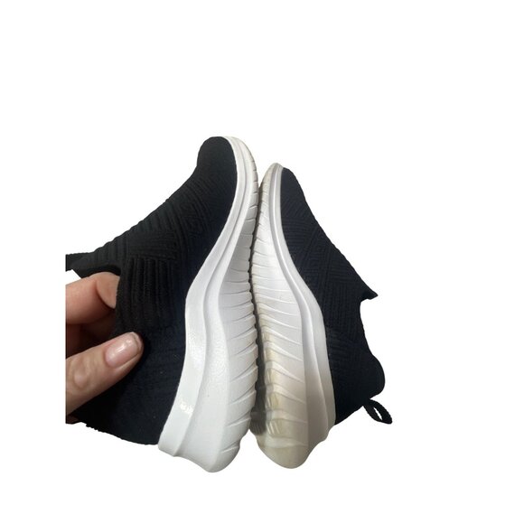 Skechers Womens Black Slip-On Sneakers Size 7.5 - Picture 6 of 7